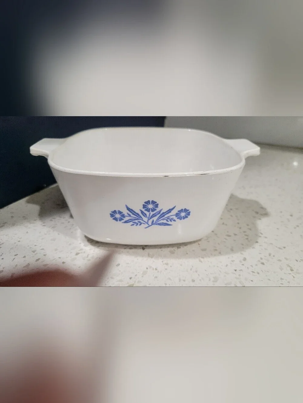 VTG Corning Ware Blue Cornflower Pattern Casserole Dish | 7